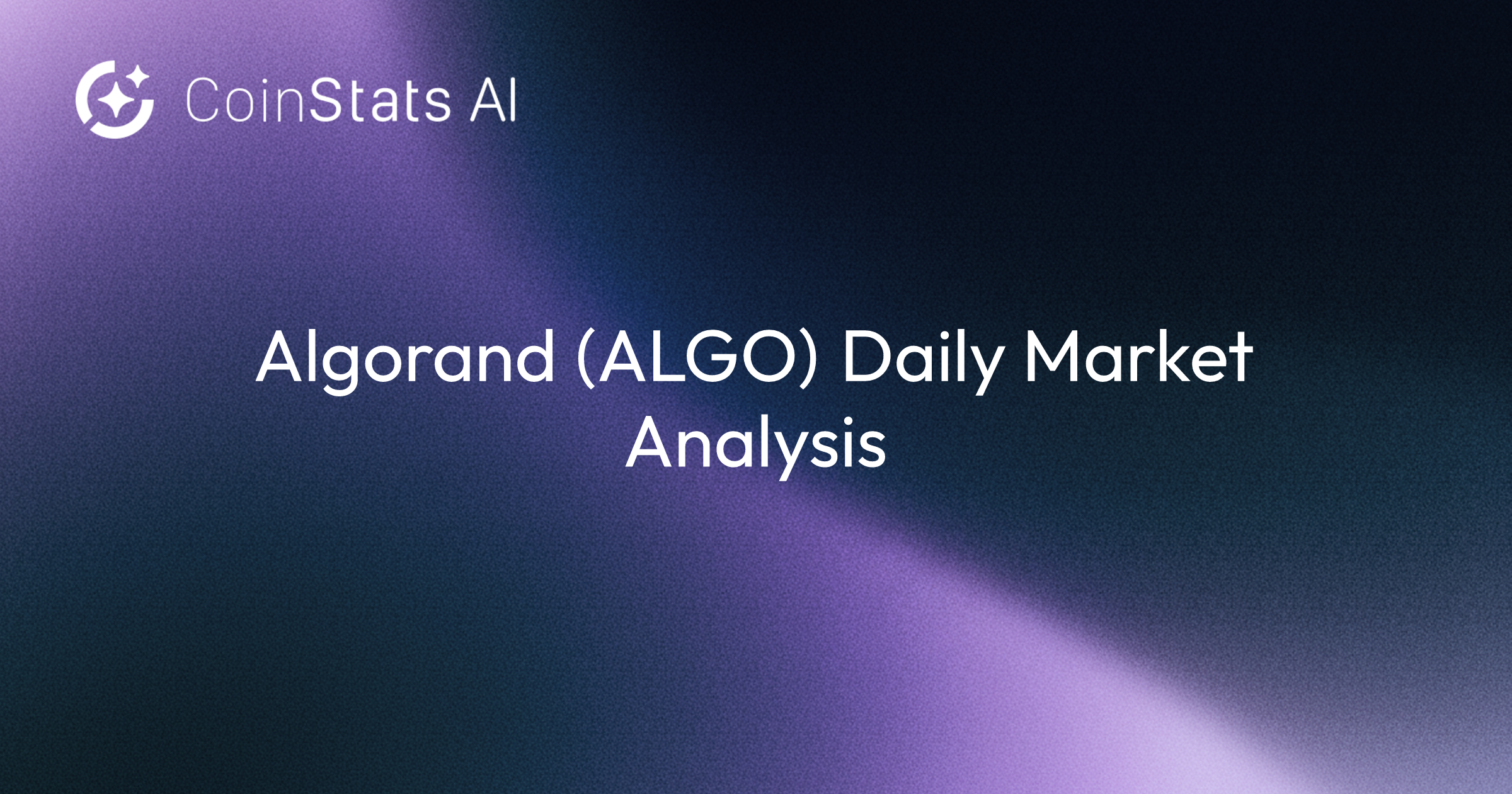 Algorand (ALGO) Daily Market Analysis
