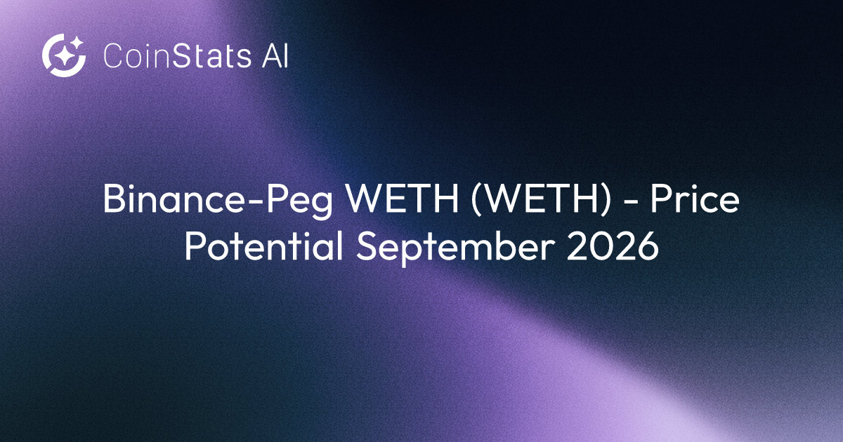 Binance-Peg WETH (WETH) - Price Potential September 2026