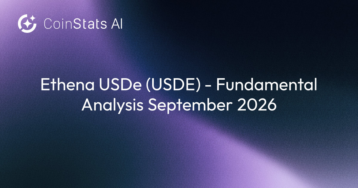 Ethena USDe (USDE) - Fundamental Analysis September 2026