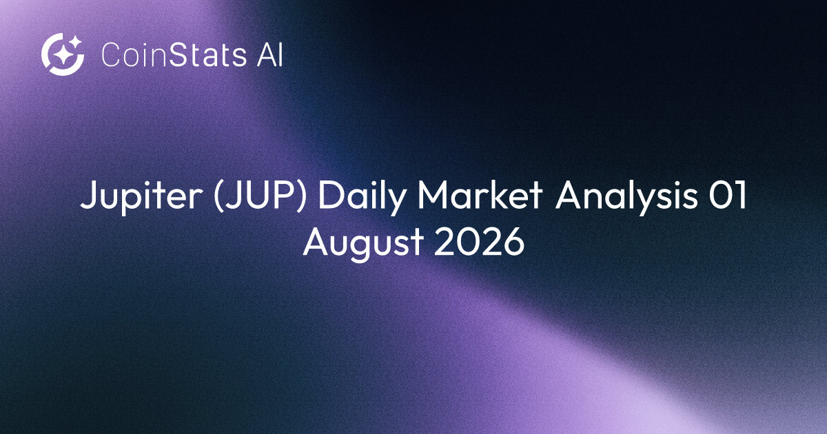 Jupiter (JUP) Daily Market Analysis 01 August 2026