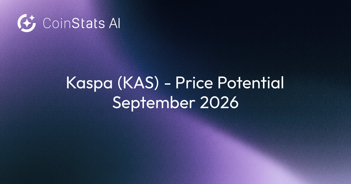 Kaspa (KAS) - Price Potential September 2026