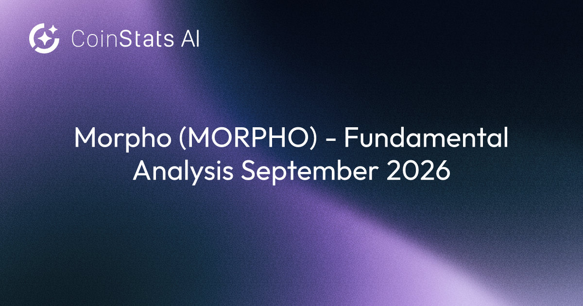 Morpho (MORPHO) - Fundamental Analysis September 2026