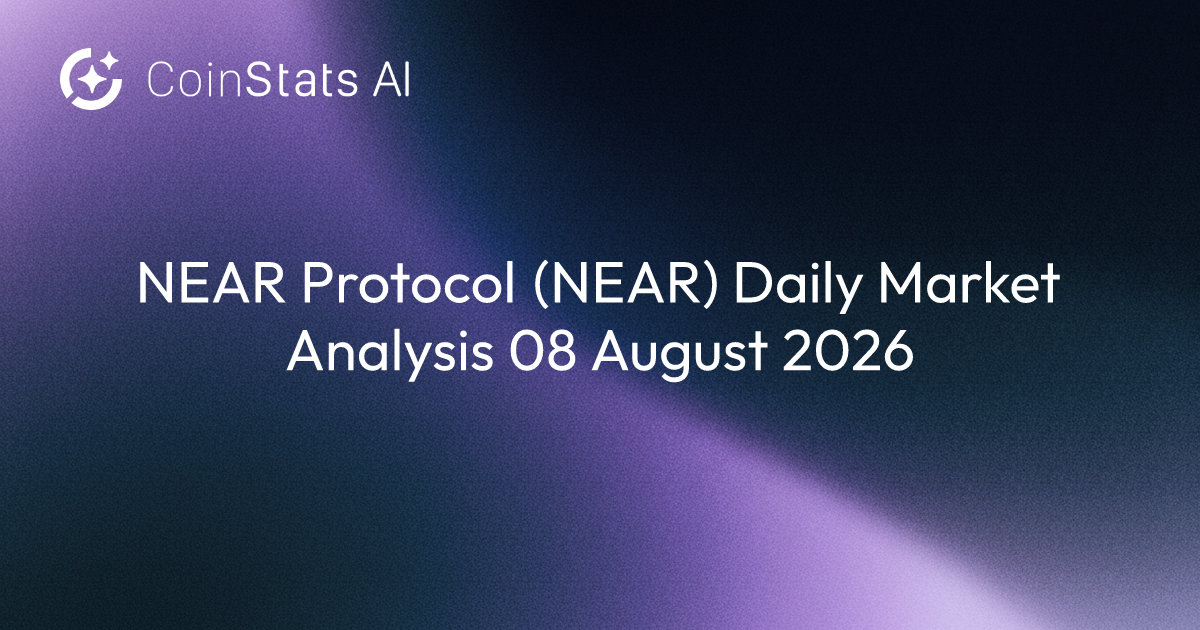 NEAR Protocol (NEAR) Daily Market Analysis 08 August 2026