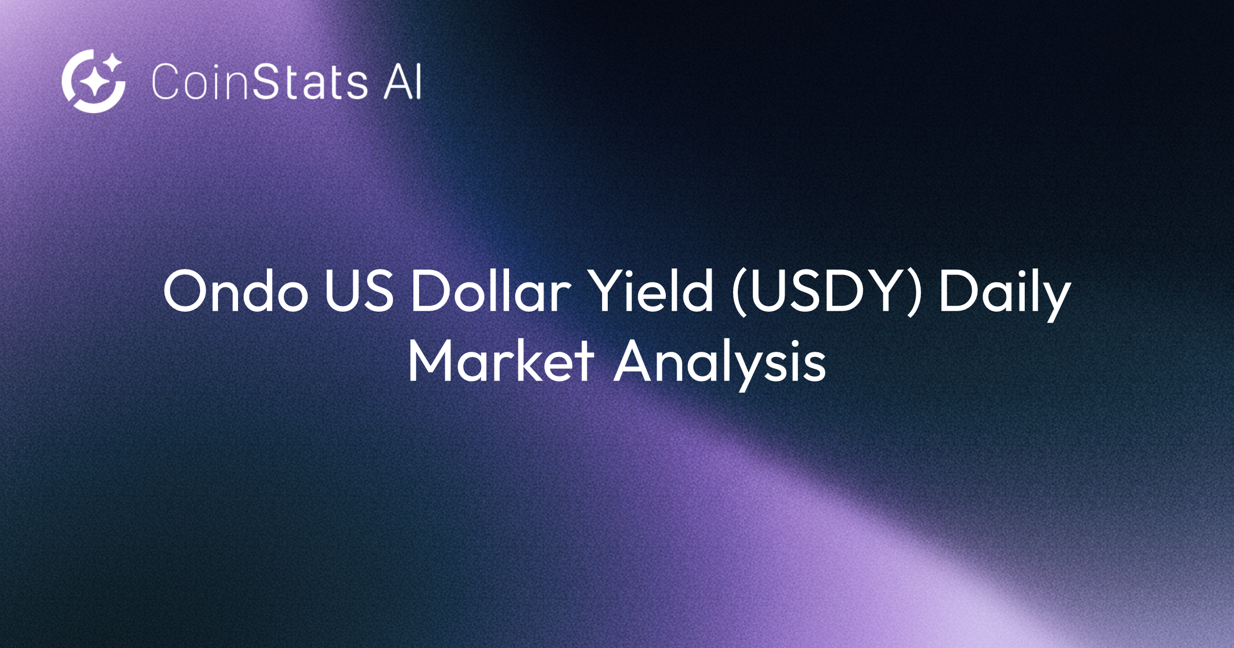 Ondo US Dollar Yield (USDY) Daily Market Analysis
