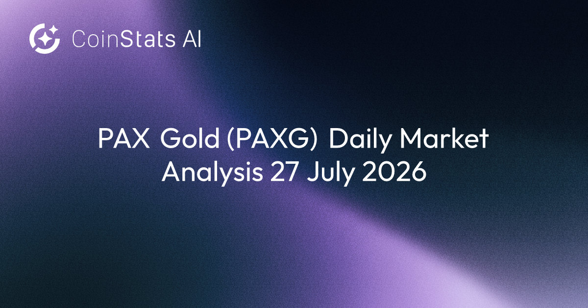 PAX Gold (PAXG) Daily Market Analysis 27 July 2026