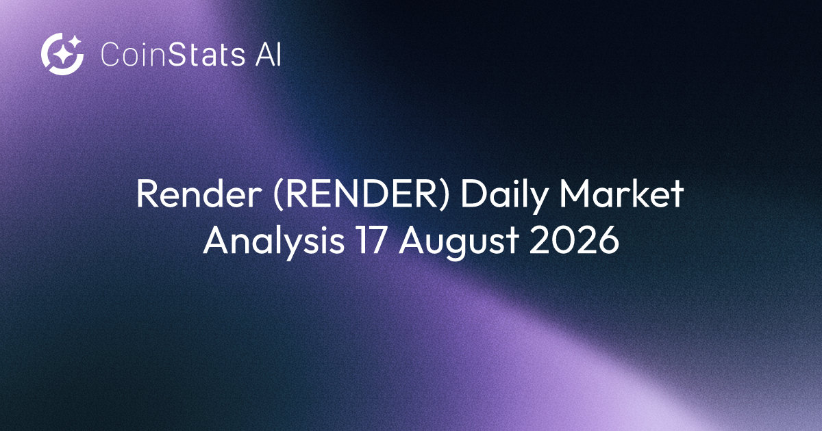 Render (RENDER) Daily Market Analysis 17 August 2026