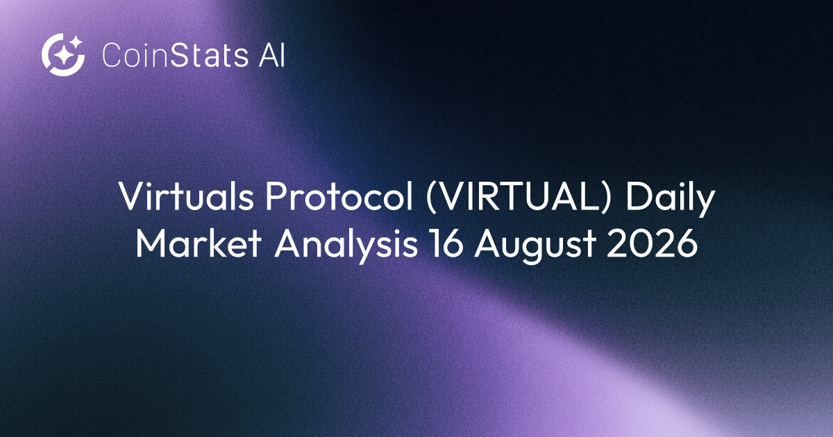 Virtuals Protocol (VIRTUAL) Daily Market Analysis 16 August 2026