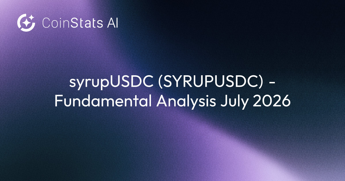 syrupUSDC (SYRUPUSDC) - Fundamental Analysis July 2026